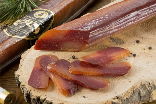 Колбаса из мяса Лося и Куропатки (220 гр.) изображение на сайте Михайловского рынка